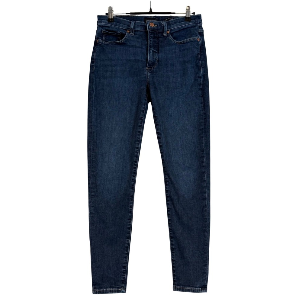Banana Republic Premium Denim Mid-Rise Skinny Jeans Dark Wash Size 27/4 Timeless